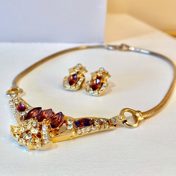 Vintage Jewelry - Glam Vintage Costume Jewelry Set